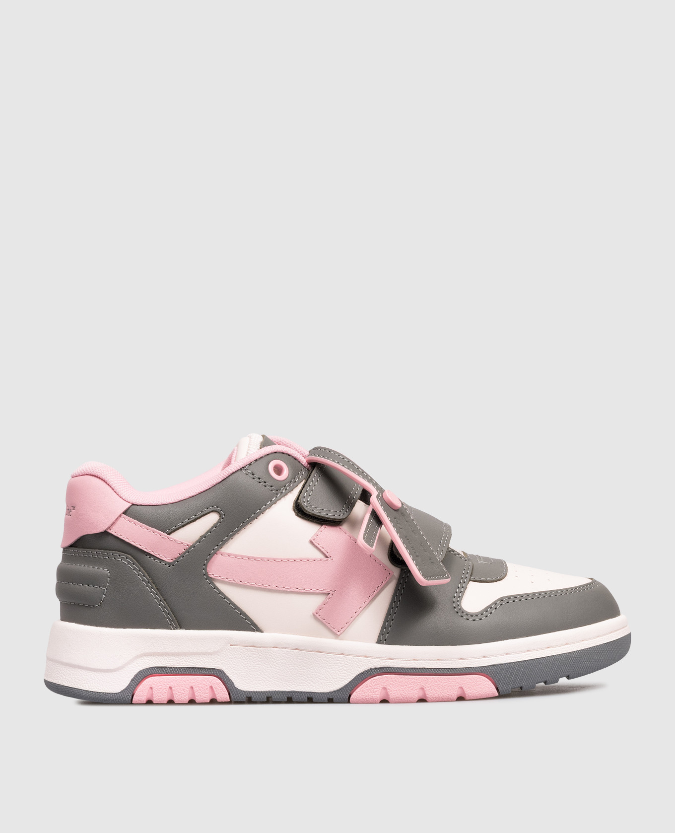 

Out Of Office Kids Pink Leather Sneakers Off-White