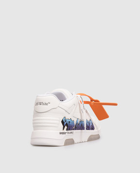 Off-White Out Of Office white leather sneakers with print OMIA189S26LEA00C