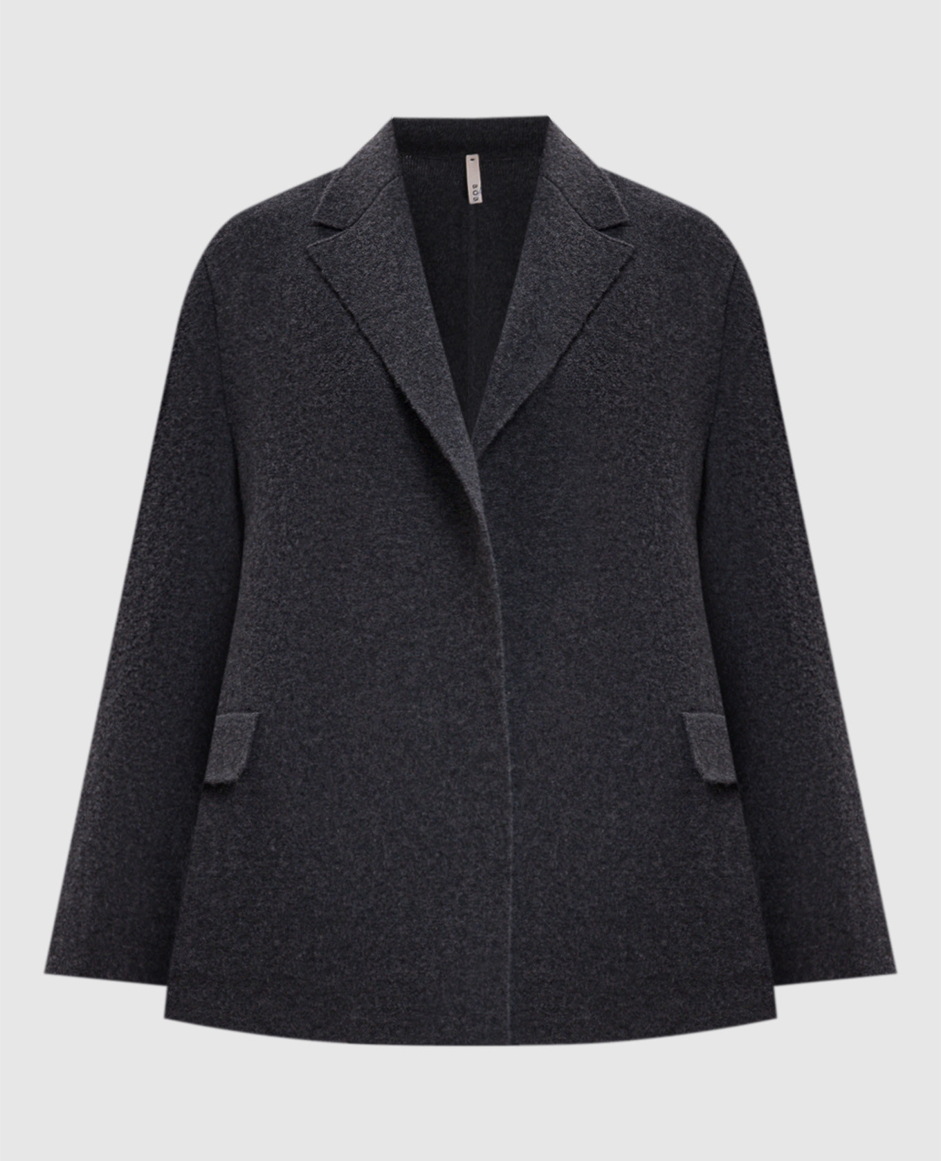 Gray jacket with wool and cashmere