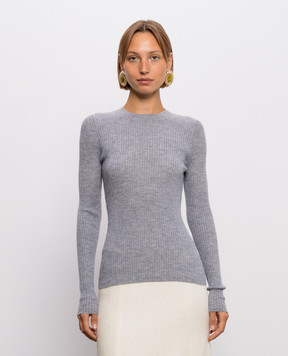 Gabriela Hearst Browning grey cashmere and silk jumper X009246A003