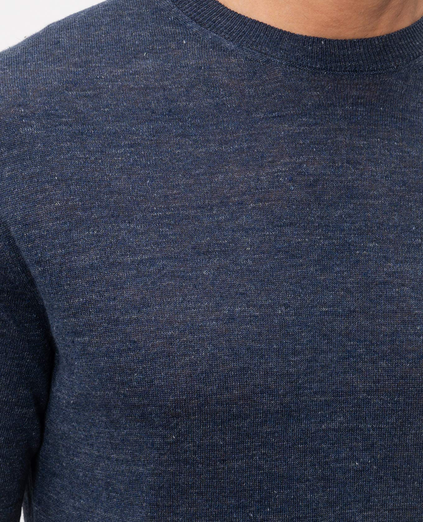 Blue linen and silk T-shirt Cashmere&Whiskey 5