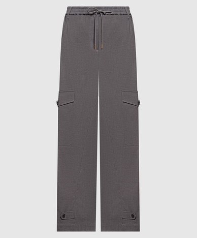 Gray cargo pants