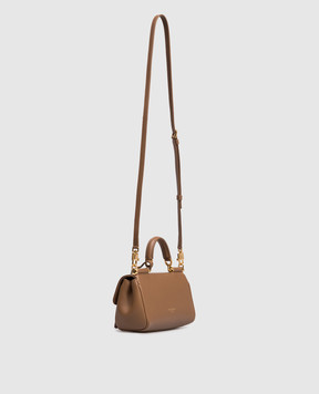 Dolce&Gabbana My Sicily brown leather crossbody bag BB7864B7321