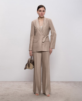 Peserico Beige jacket with linen S0122901921
