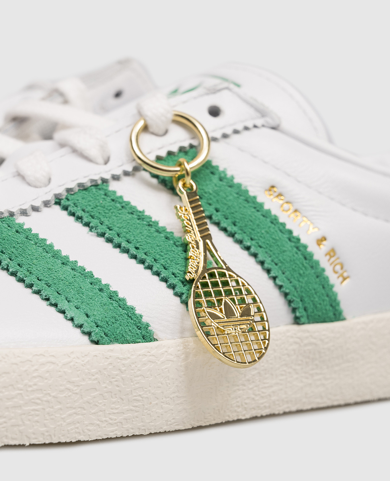 White suede sneakers S&R Blanc Sporty & Rich 5