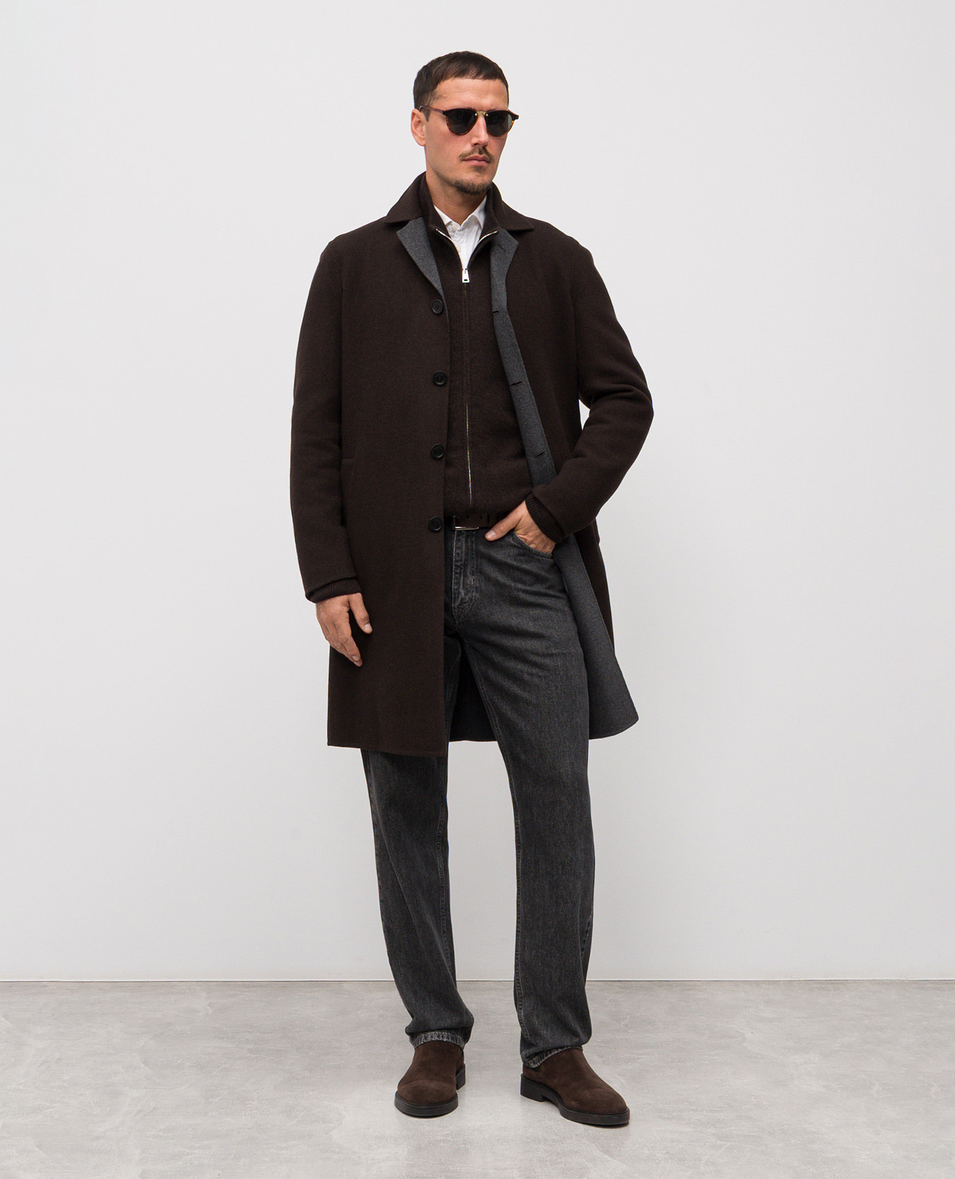 Brown cashmere cardigan Cashmere&Whiskey 2