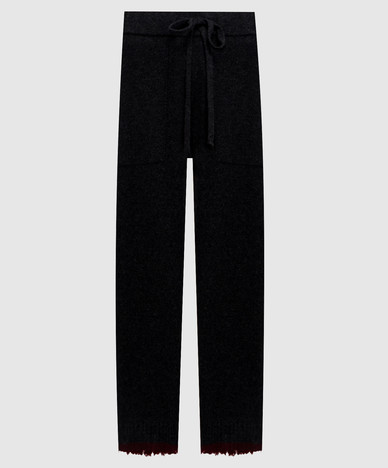 Pantalones de cachemir gris
