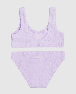 MC2 SAINT BARTH Baker purple lurex children's swimsuit BAK000202907L