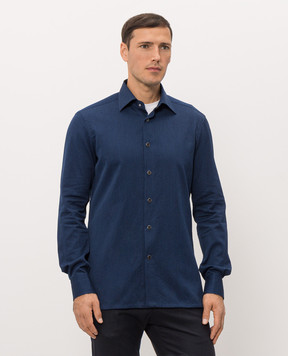 Kiton Blue shirt UMCNERHH09888