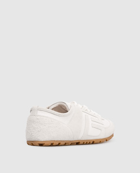 Balmain White leather Racer 45 sneakers GN1VI764LTNP