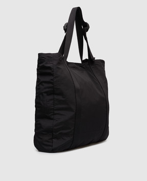 Stone Island Black tote bag with logo L1S159200012S0251