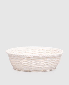 SELETTI White porcelain bread basket Estetico Quotidiano 10482