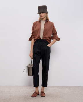 Brunello Cucinelli Beige T-shirt with monil chain M0T18BD200