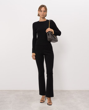 Twinset Black jumper with layering effect 262AP3251
