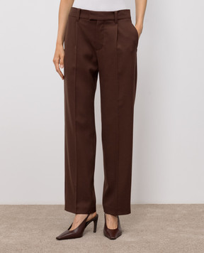 Brunello Cucinelli Brown wool pants MP553P9325