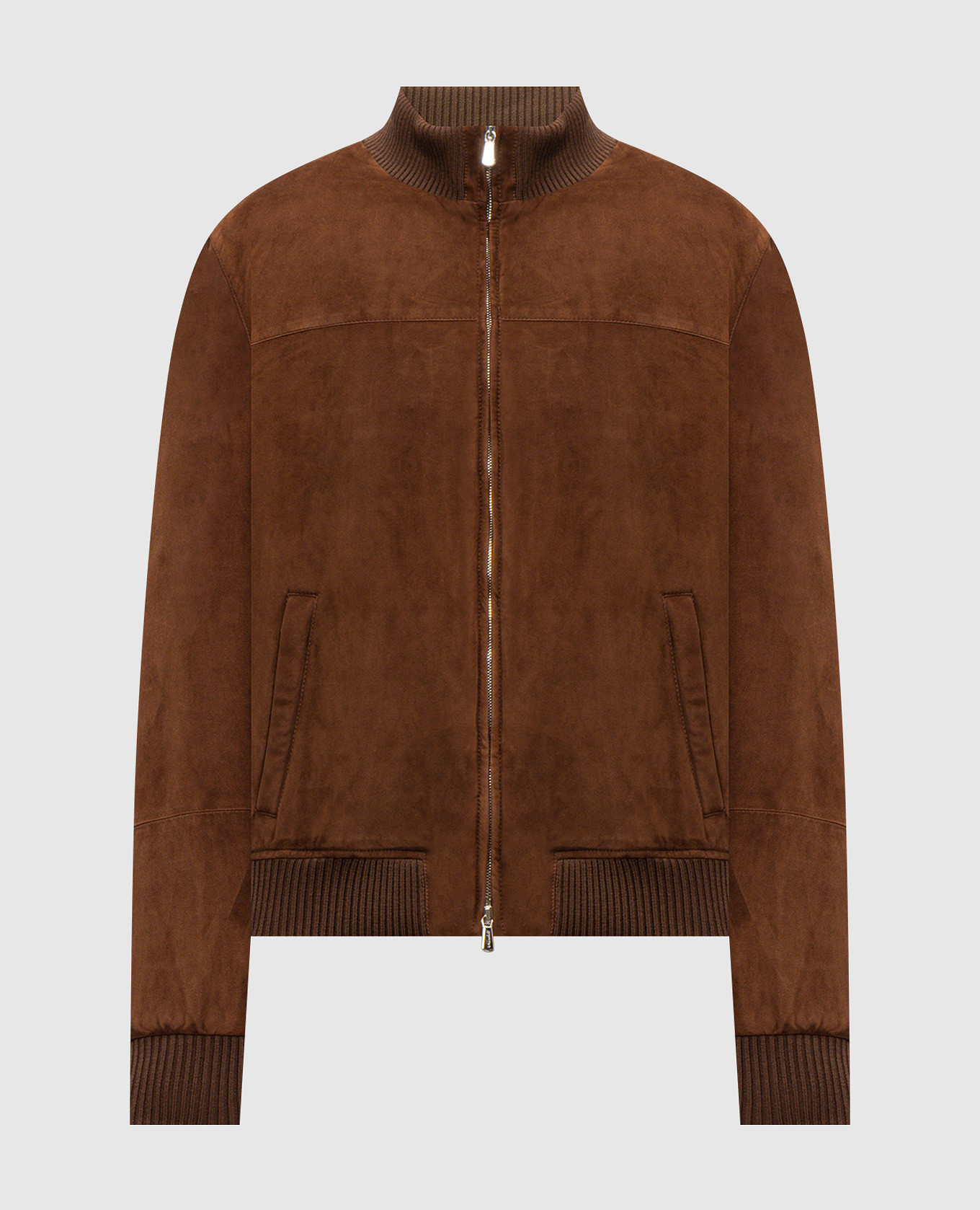 Brown suede jacket Enrico Mandelli
