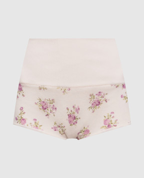 Magda Butrym Pink floral print shorts KNITWEAR20SHORTS391526
