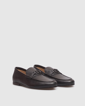 Valentino Black deerskin leather loafers 9Y2S0O03AKL