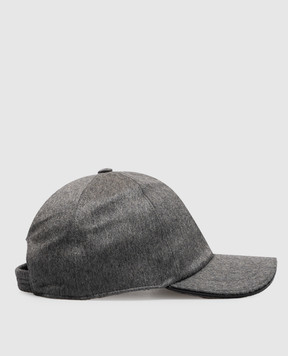 Castangia dal 1850 Gray cashmere cap BH02