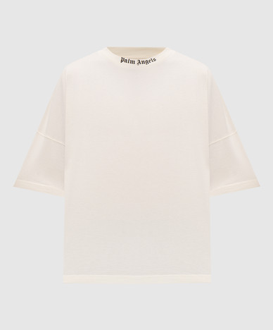Ivory T-shirt with logo print