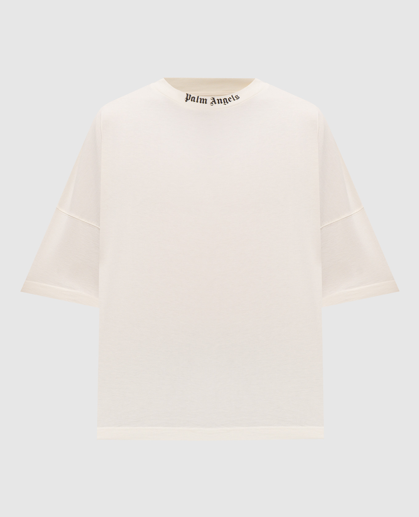 Ivory T-shirt with logo print