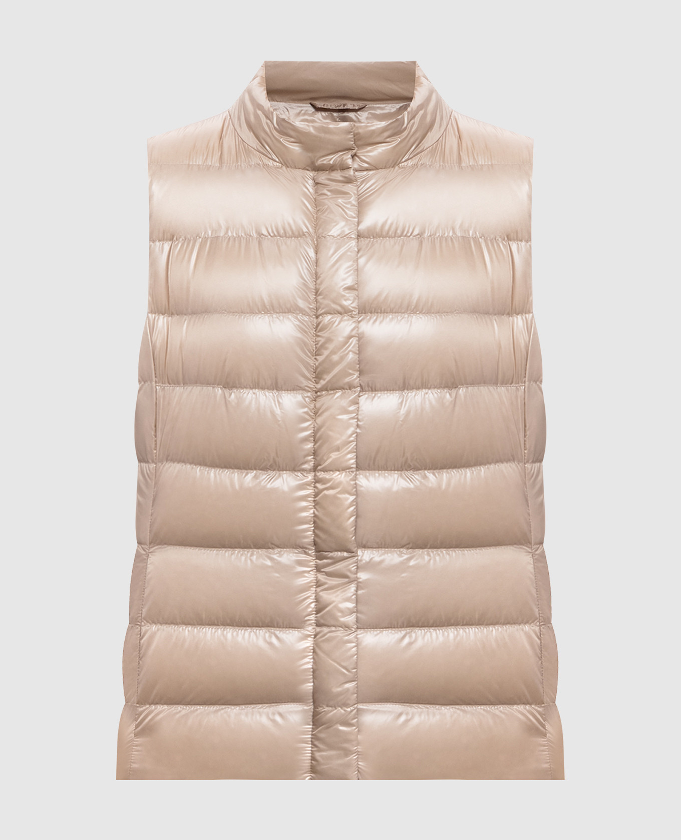 Beige down vest GIULIA