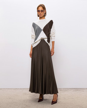 Peserico Ivory wool, silk and cashmere jumper S99965F12G9283