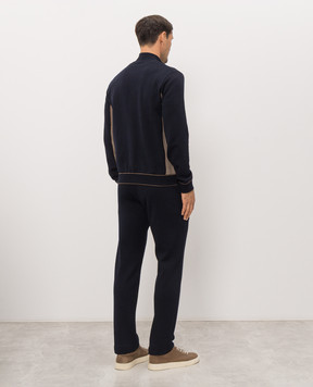 Bertolo Cashmere Blue tracksuit with emblem 9026330025859026340025
