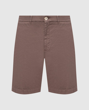 Brunello Cucinelli Brown cotton shorts M289LU0010