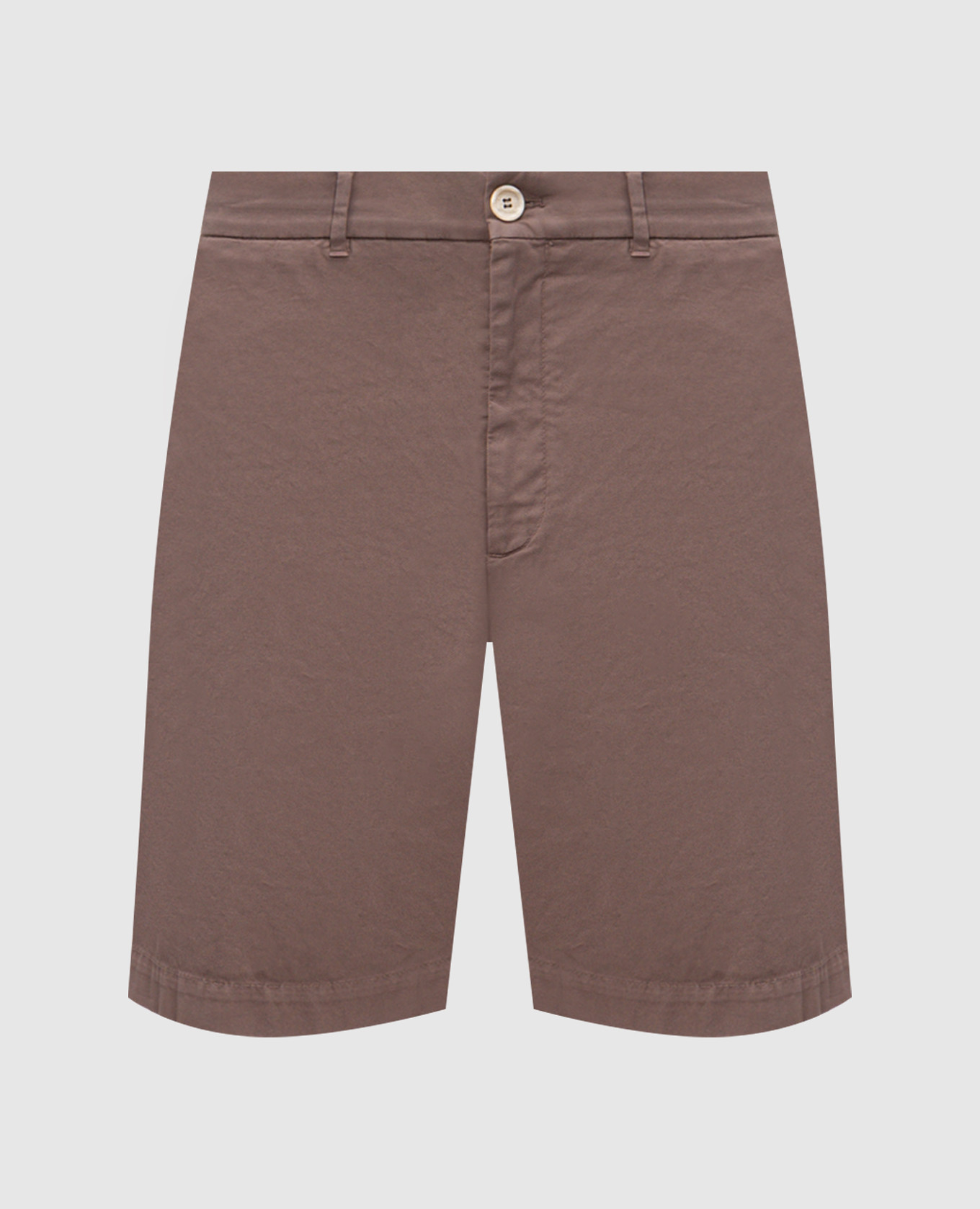 Brown cotton shorts