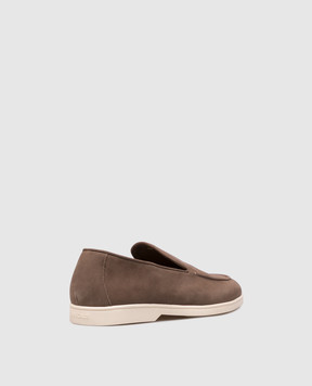Doucal's Brown nubuck loafers DU3413NWMAUY288