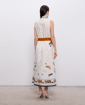 Herno Ivory dress with print AB000080D13320