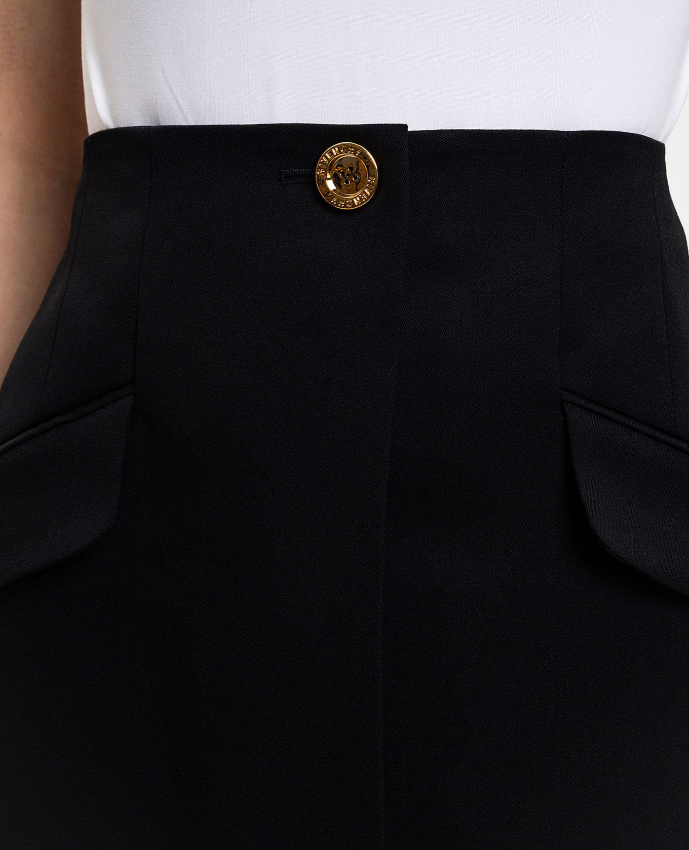 Black wool skirt Givenchy 5