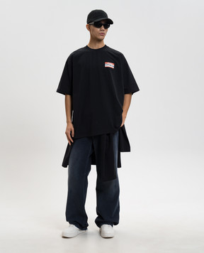 Vetements Black T-shirt ME76TR228Bm