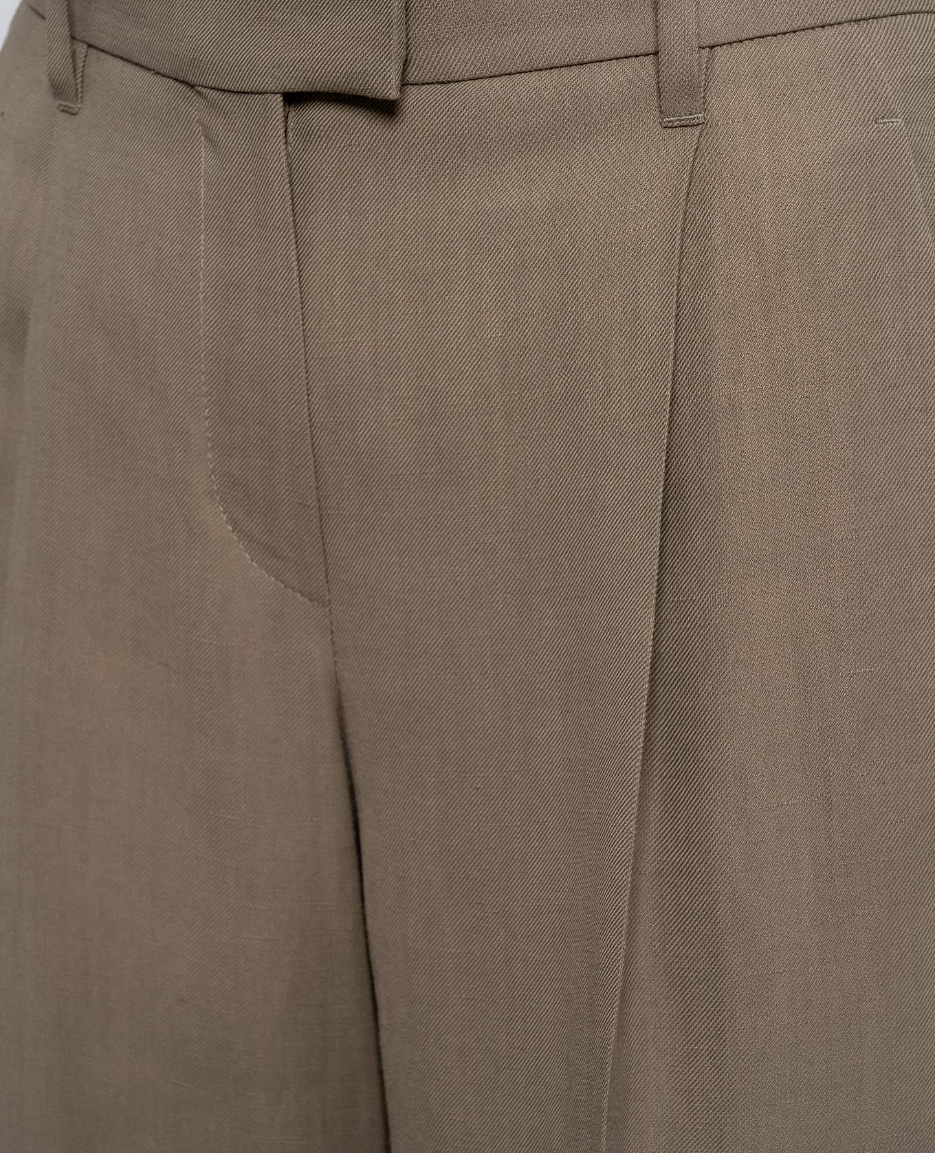 Beige linen pants Brunello Cucinelli 5