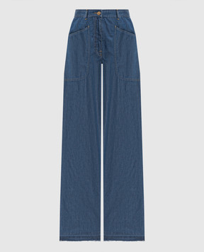 Momoni Blue Macao pants MOPA02218MO