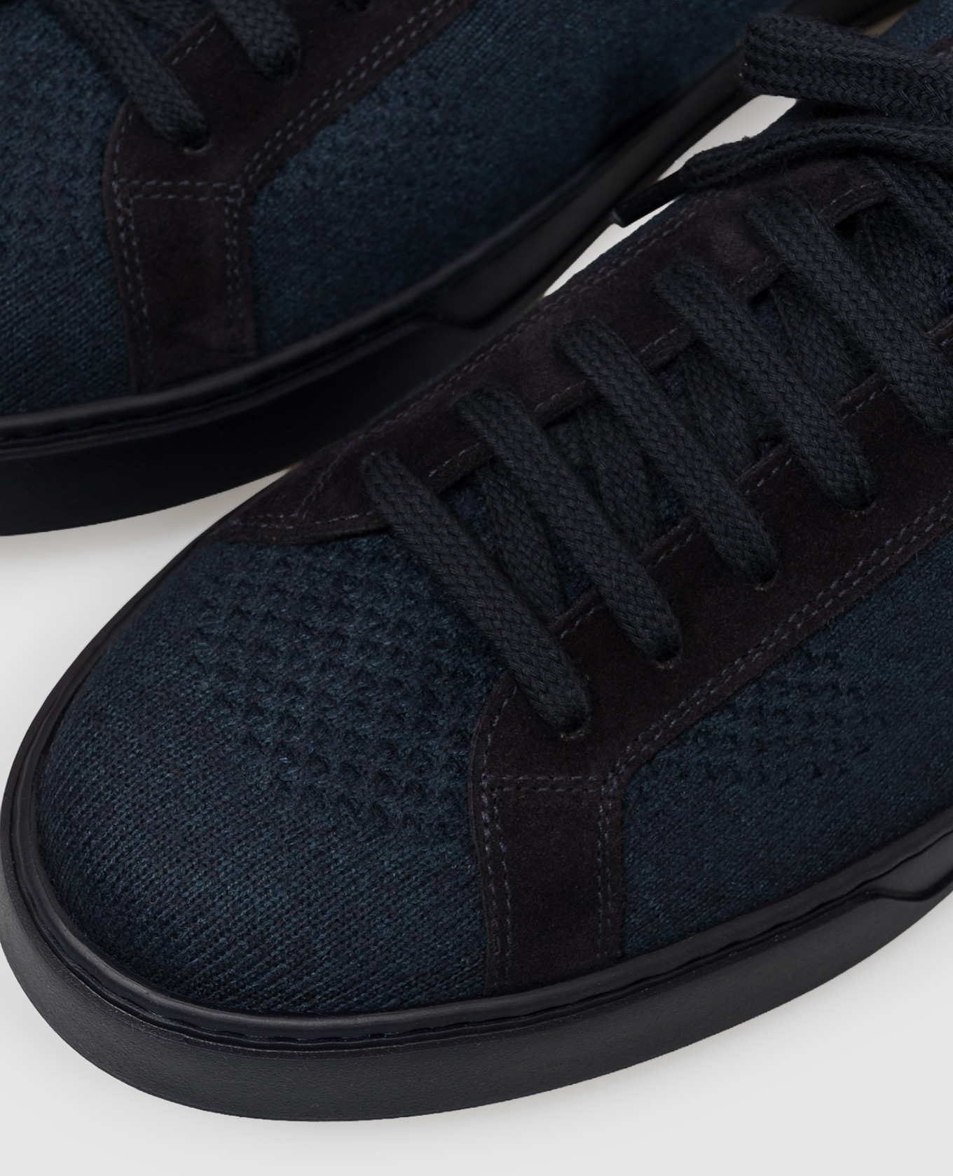 Blue sneakers with textured logo Doucal's 5