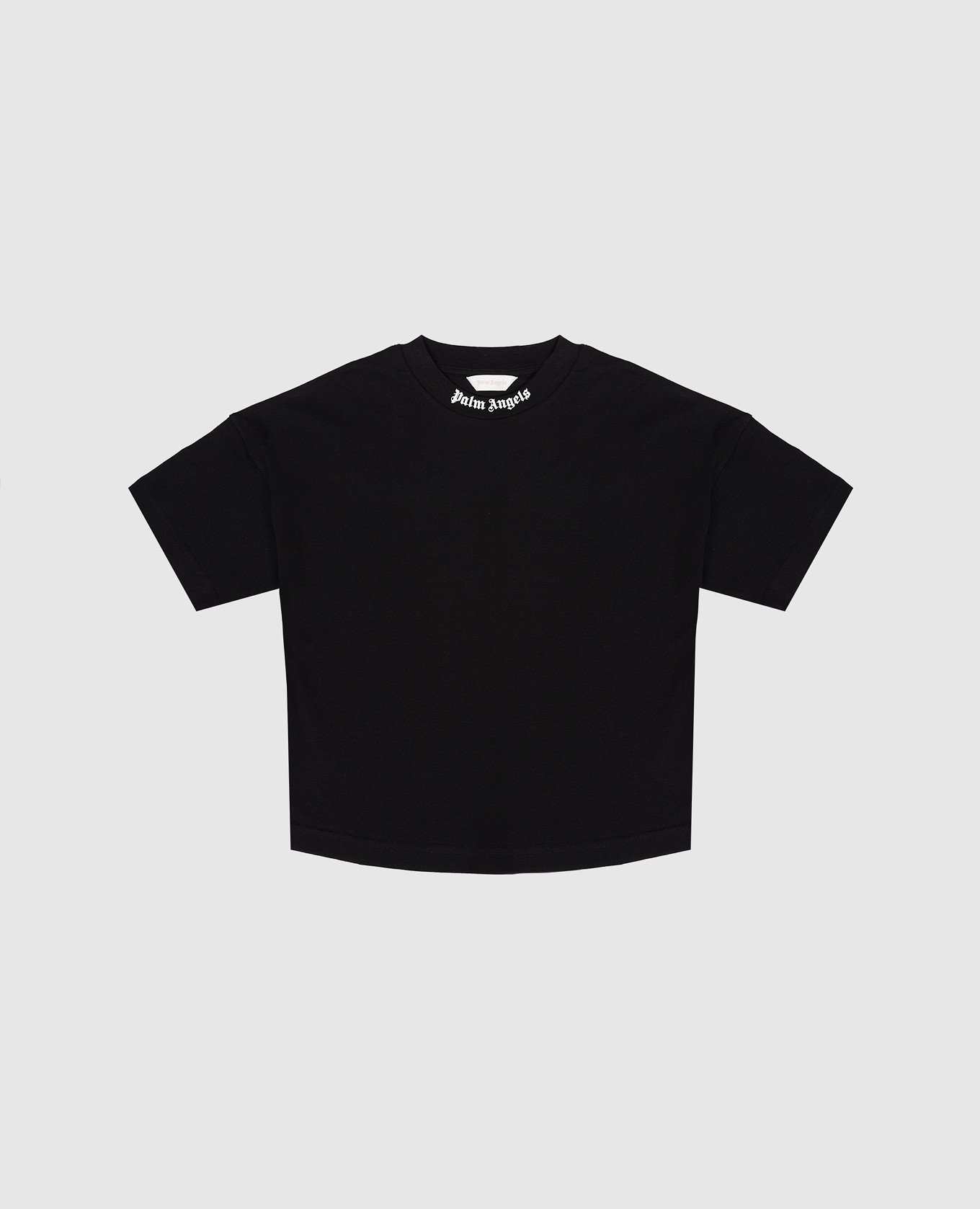 

Children's black T-shirt with logo print Palm Angels