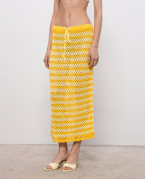 Simkhai Welles yellow knitted skirt 3263025SW