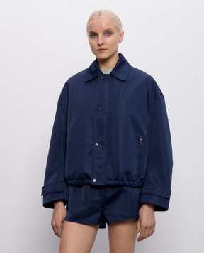 Max & Co Blue CIPPO jacket with logo patch MCOCIPPO
