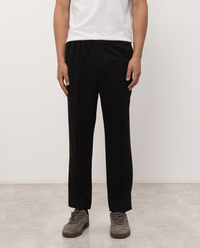 Ami Paris Black wool pants HTR226WV0211