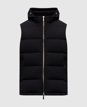 MooRER Black down vest RICK RICKKN