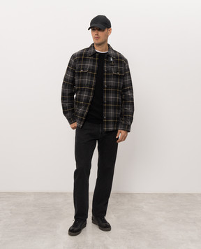 Woolrich Shirt-style jacket with checked wool CFWOOS2018MBUT3046