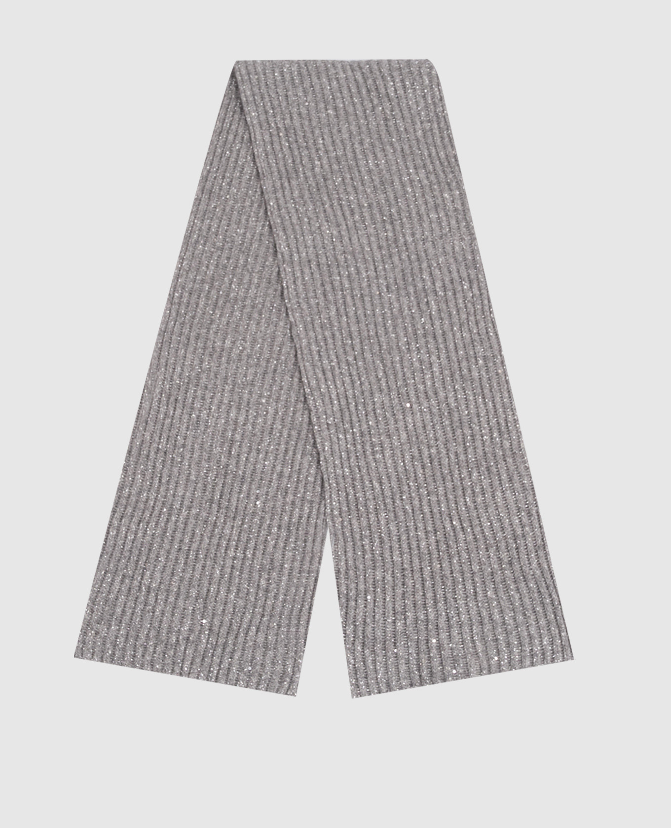 Children's gray scarf with cashmere and wool