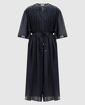Peserico Blue midi shirt dress S02399L10A00481
