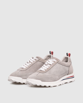 Thom Browne Gray suede sneakers MFE018BL0037