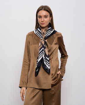 JOSEPH Black Briar Silk Scarf JF009620