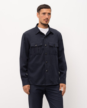 Canali Blue shirt AE0557431019
