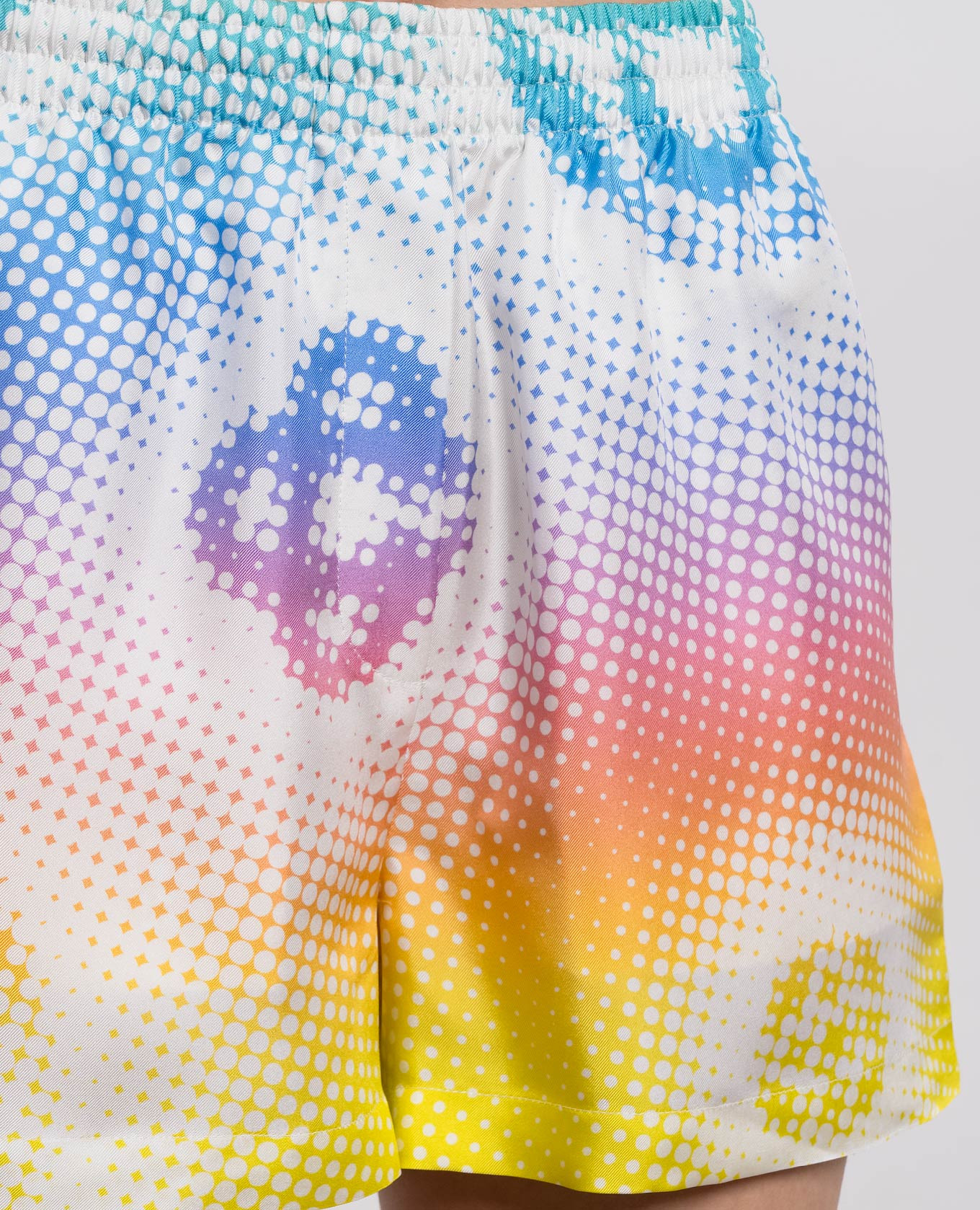 

Halftone print silk shorts Casablanca, White