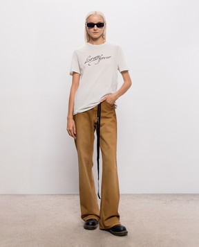 Ann Demeulemeester Baptist T-shirt in ivory B0014217FA206